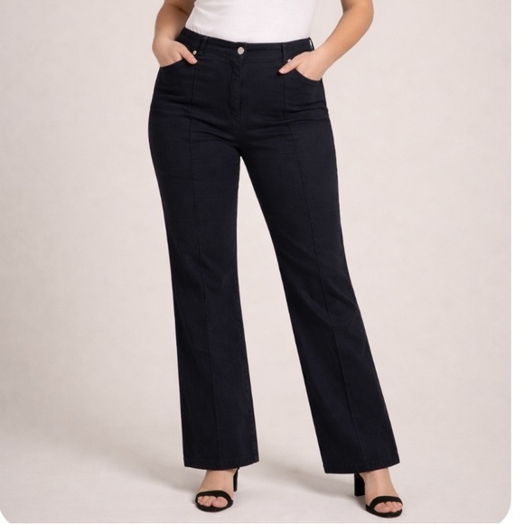 Escada Pants - ESCADA High-Waist Straight Leg Denim Jeans with Piping Size 44 EU / XL